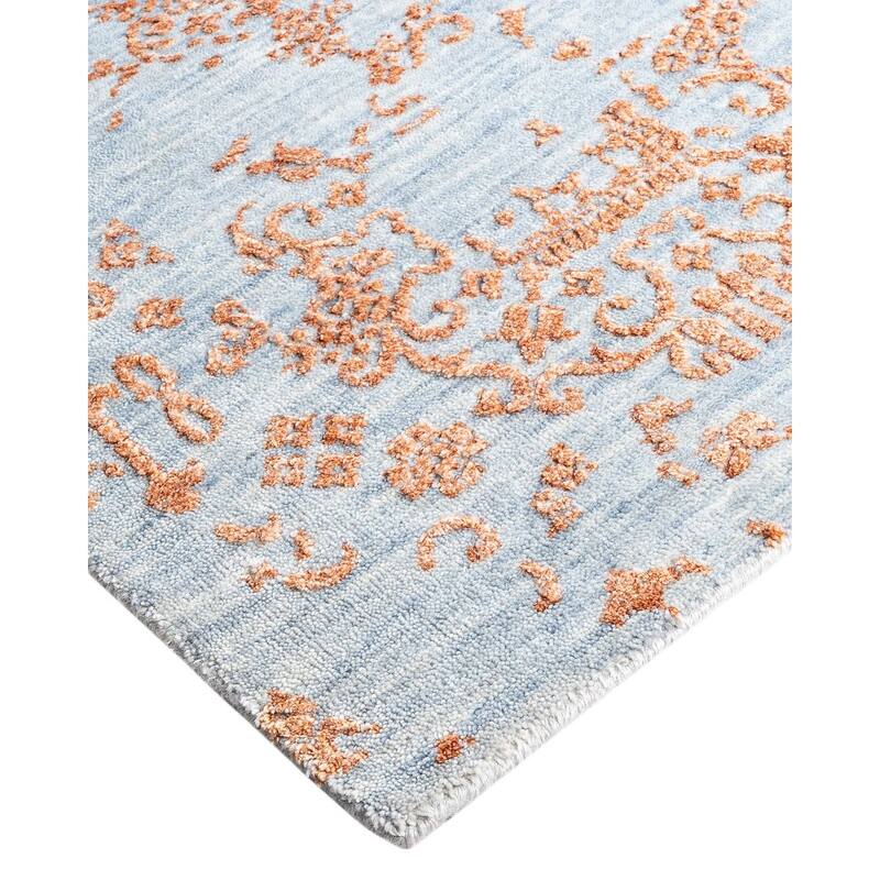 Ikat One-of-a-Kind Handmade Area Rug - Gold, 7' 10" x 10' 1" - 7' 10" x 10' 1"