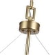 preview thumbnail 6 of 6, Marco 5-Light Chandelier in Brushed Champagne Bronze with Clear Glass - 5 Light Chandelier