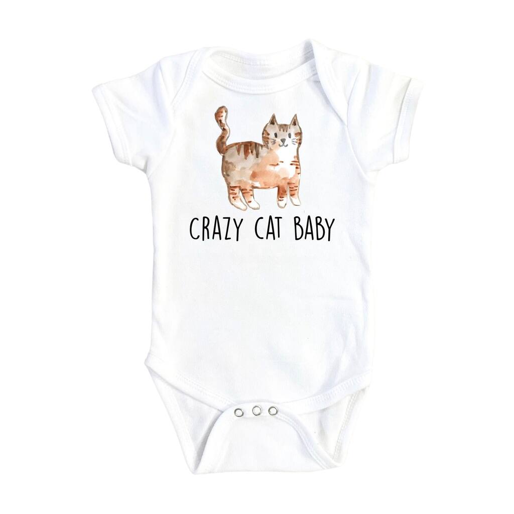 Crazy Cat Baby - Baby Boy Girl Clothes Infant Bodysuit Funny Cute Newborn