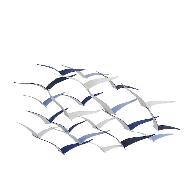 Metal Bird Sleek Flying Home Wall Decor - Gold, Black, Brown, Blue, Silver - Roche River Decor