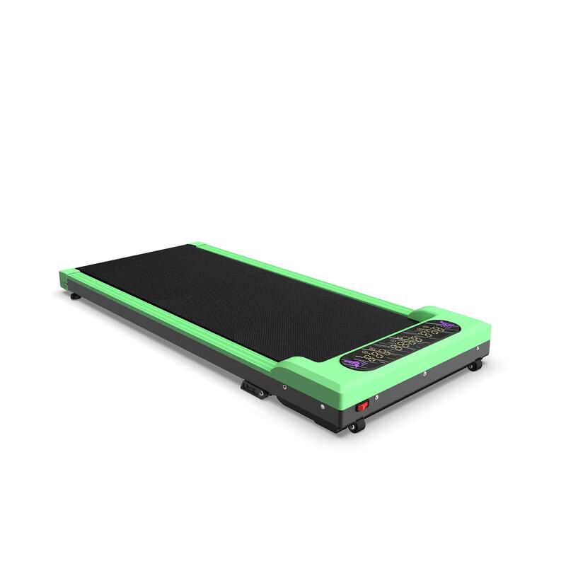 Foldable Treadmill with Handle Bar Incline, 2 in 1 Upgrade Portable Under Desk Walking Pad and Vibration Pad with Remote Control