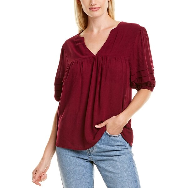 Wayf Split Neck Top. Opens flyout.