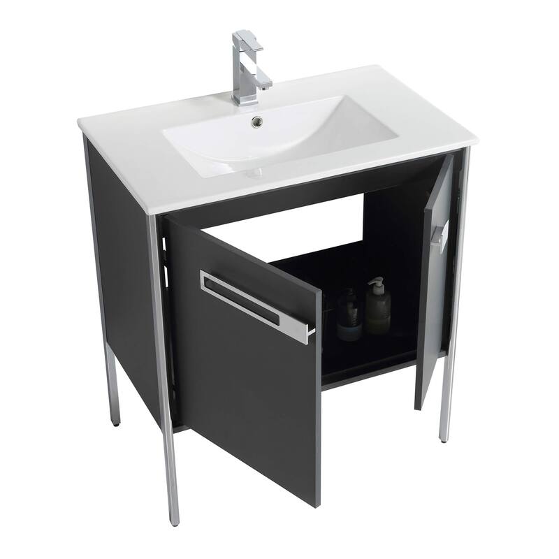 Fine Fixtures Oakville Bathroom Vanity with White Ceramic Sink