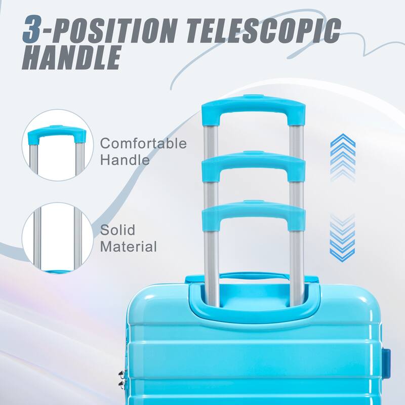 20"/24"/28" 3 pcs/set in PC Spinner Wheel Luggage, Carry on Suitcase, With Gradient Color and Combination Lock