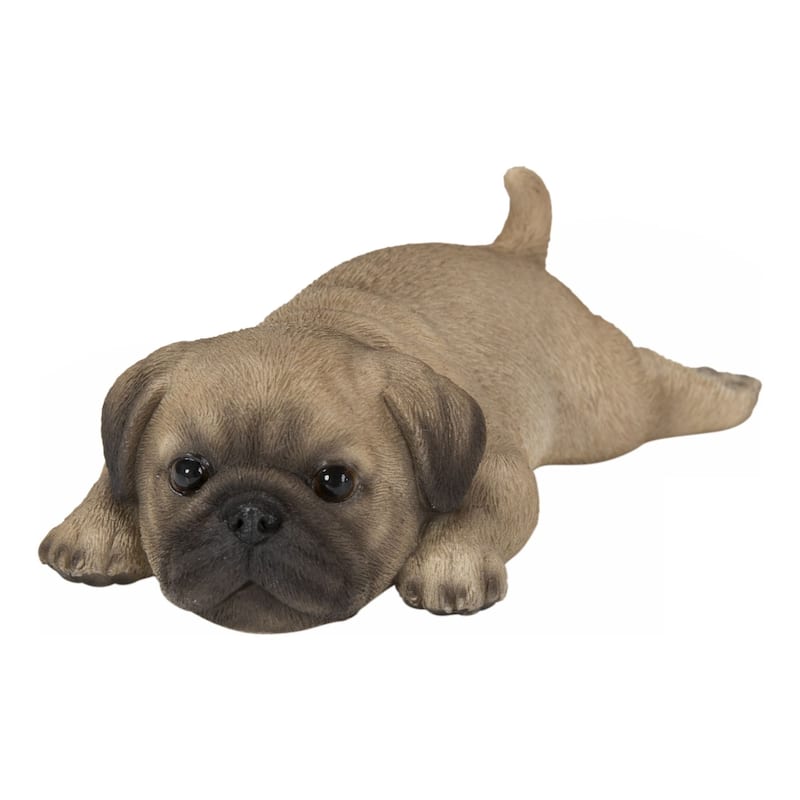 5" Pug Lying Refrigerator Magnet