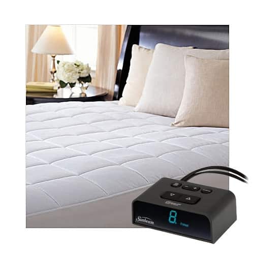 Sunbeam MSU4BXS-D000-43A66 ComfortTec Quilted Heated Electric Mattress Pad  - White - Bed Bath u0026 Beyond - 13027170