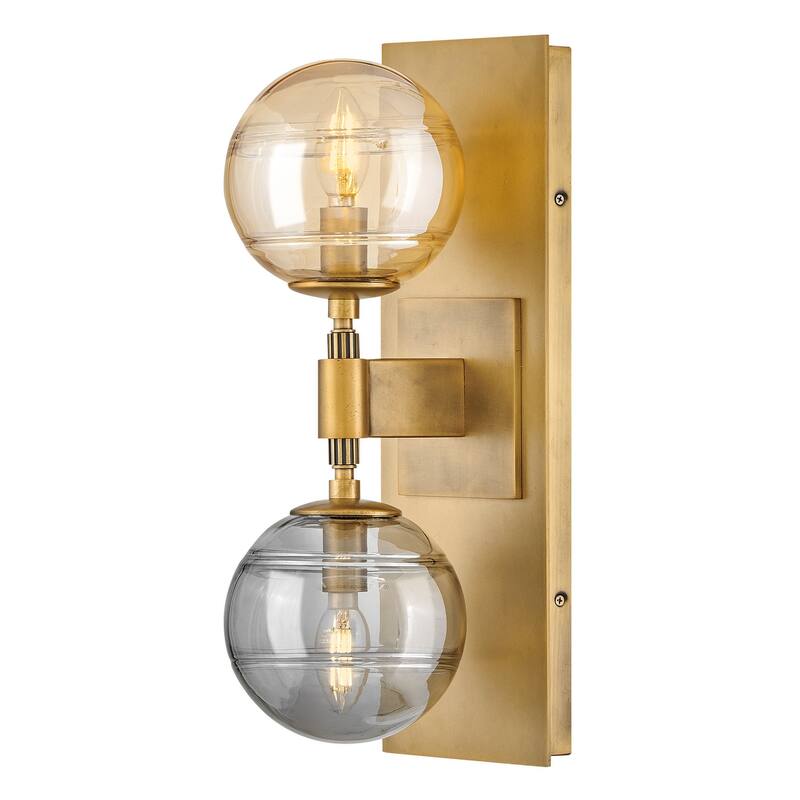 Fredrick Ramond FR30502 Oberon 2 Light 18" Tall Wall Sconce