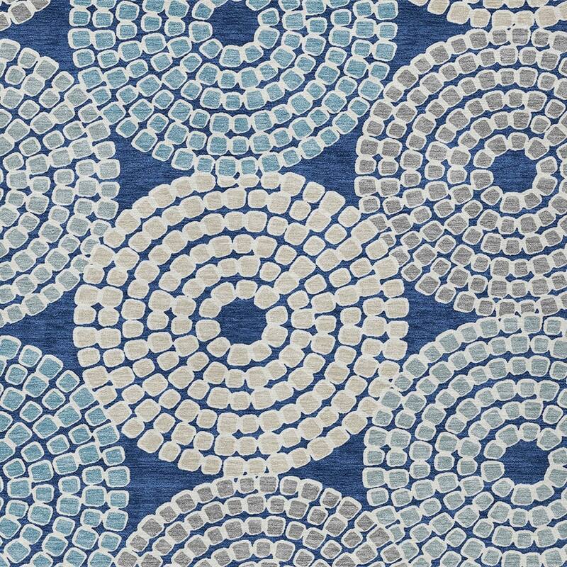 HomeRoots Geometric Transitional Rectangle Outdoor Rug