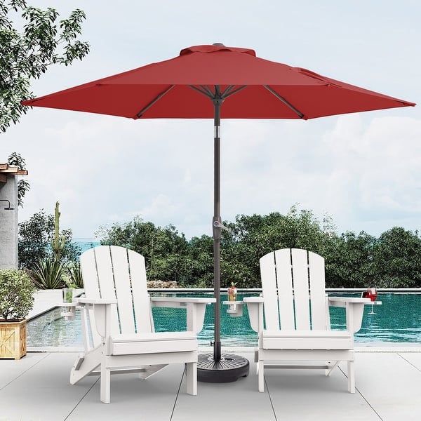 12x12 patio umbrella JEAREY 12 ft. x 12 ft. Square Two-Tier Top Rotation Outdoor Cantilever Patio  Umbrella with Cover in Red LK12FX-Red