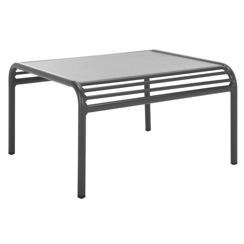 SAFAVIEH Outdoor Patio Furniture Core Sintered Stone Coffee Table, Fully Assembled - 26"W x 24"D x 17"H