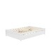 preview thumbnail 14 of 15, Simple Platform Bed Full Size Wood Bed Frame with Twin Trundle and 2 Drawers Suit for Kids Bedroom, No Box Spring Needed White
