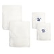 preview thumbnail 5 of 26, Sweet Kids 2-piece White Turkish Cotton Bath and Hand Towel Set with Royal Blue Monogrammed Initial U - White