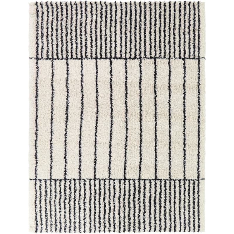 Seraphina Modern Stripe Shag Area Rug