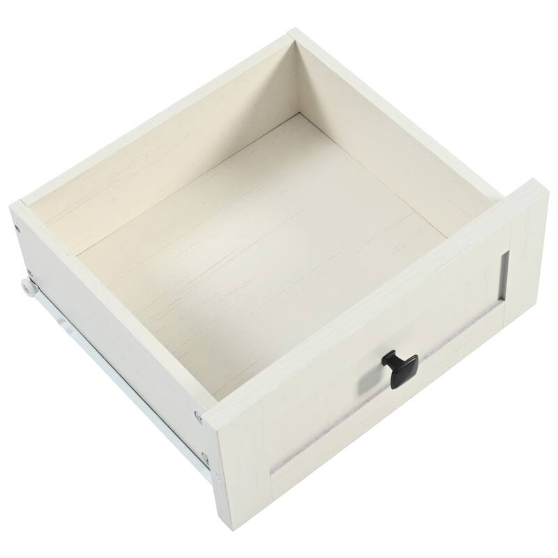 53.5''Farmhouse Kitchen Island with Power Outlet