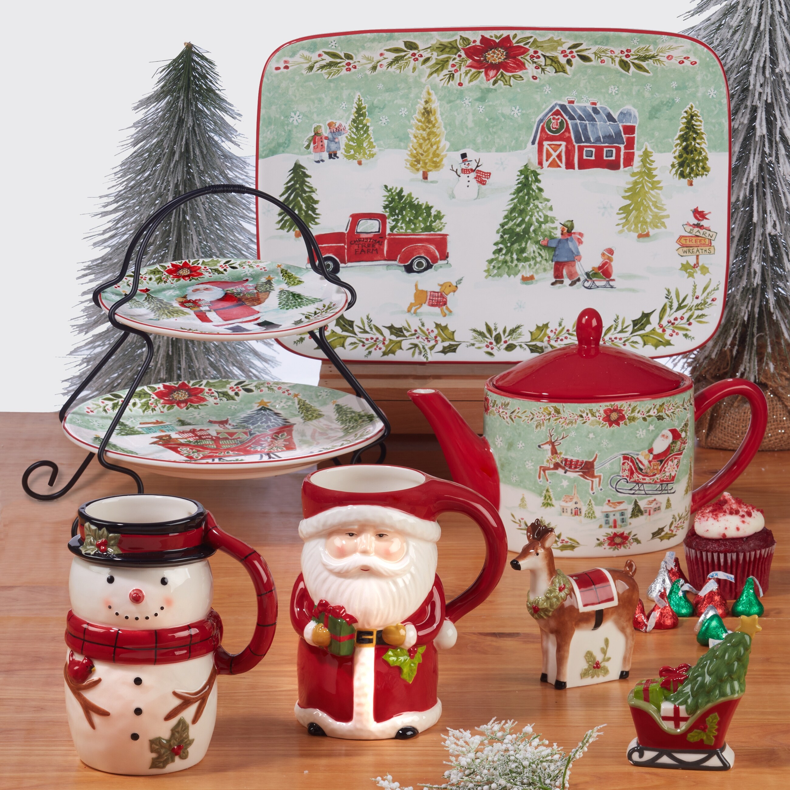 Certified International Joy of Christmas 16 Piece Dinnerware Set