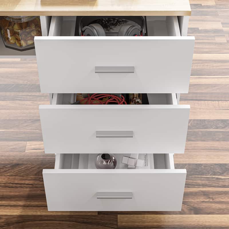 63" Adjustable Office Desk Ergonomic Design Ample Storage and Stand-Up