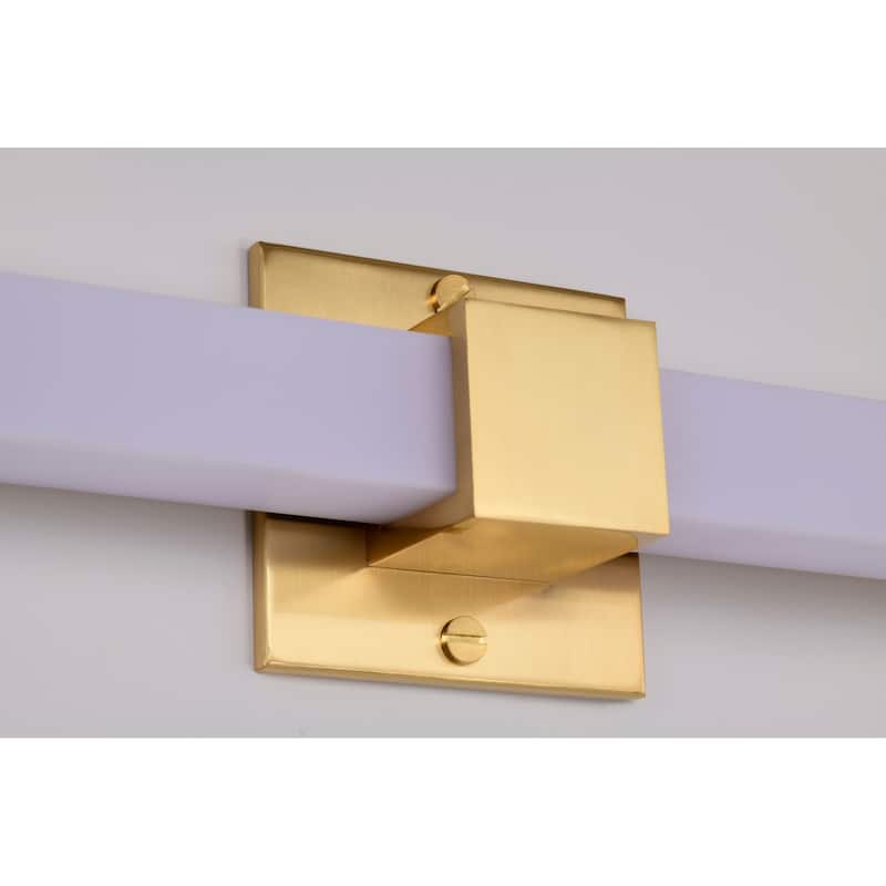 Brightwyn 16 Inch LED Vanity Brushed Brass Finish - Brushed Brass