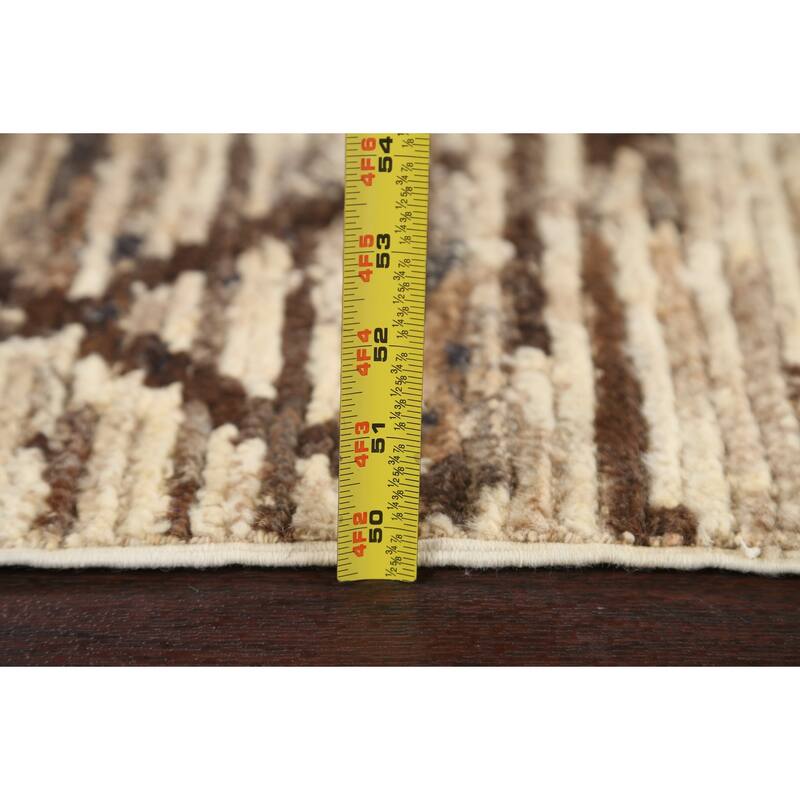 Contemporary Gabbeh Kashkoli Area Rug Handmade Oriental Wool Carpet - 3'2" x 4'10"