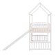 preview thumbnail 25 of 37, Twin Size Elegant Loft Bed House Bed With Slide,Sturdy Construction And Maximized Space Saving