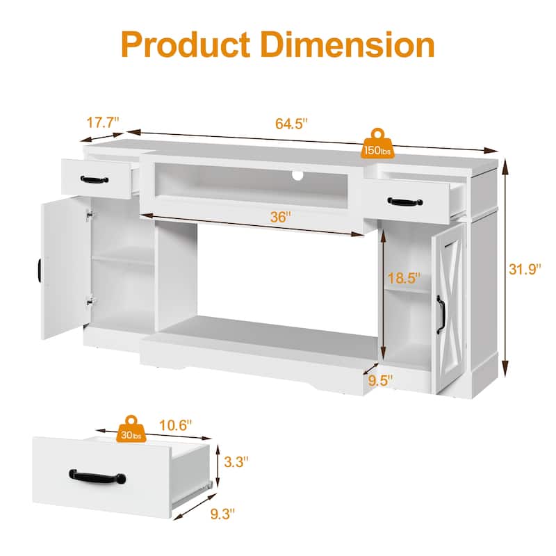 65" Large TV Stand