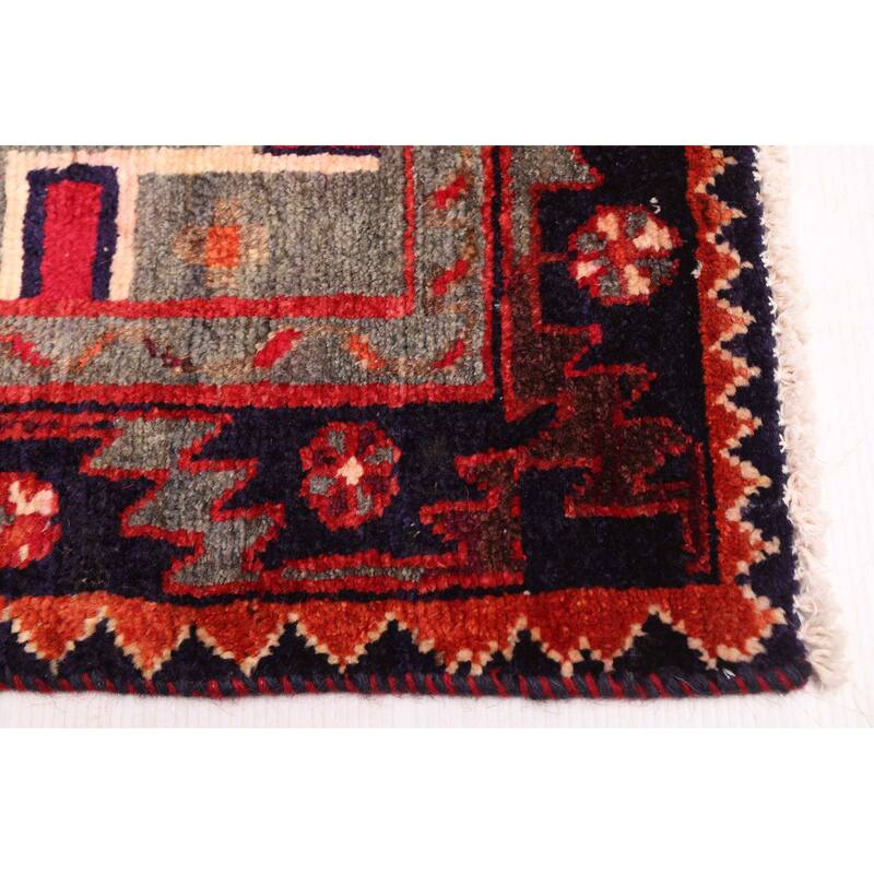 ECARPETGALLERY Hand-knotted Melis Vintage Red Wool Rug - 5'0 x 7'7