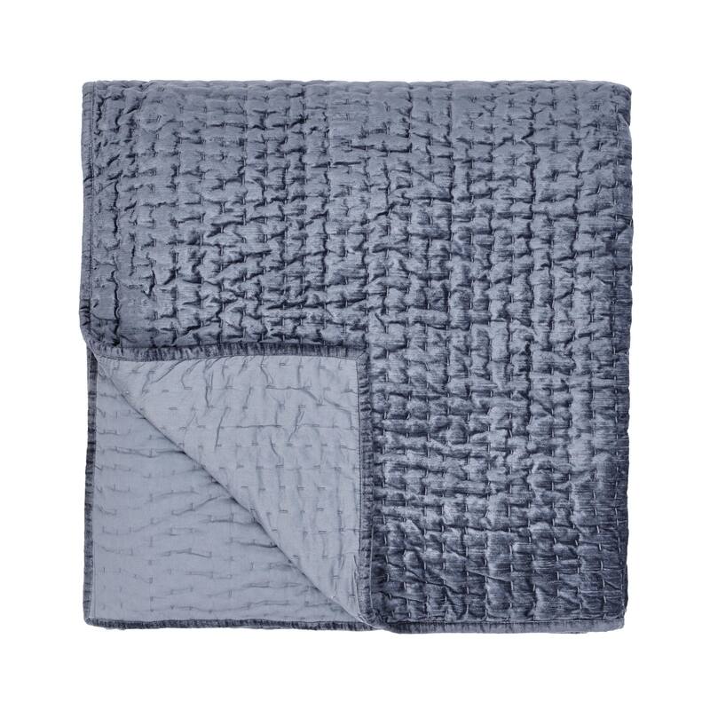 Dimitry 100% Rayon Velvet Quilt by Kosas Home
