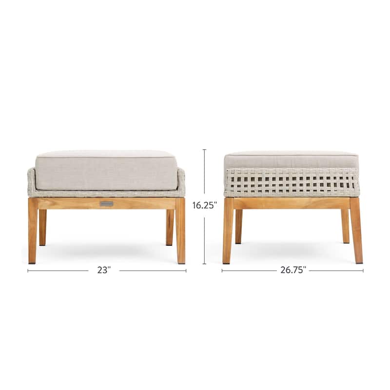 August Sunbrella Ottoman