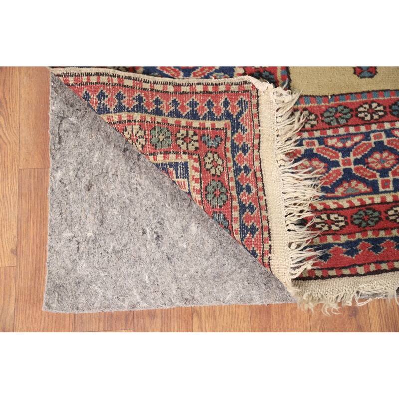 Kazak Vegetable Dye Antique Area Rug Handmade Wool Carpet - 7'9" x 9'3"