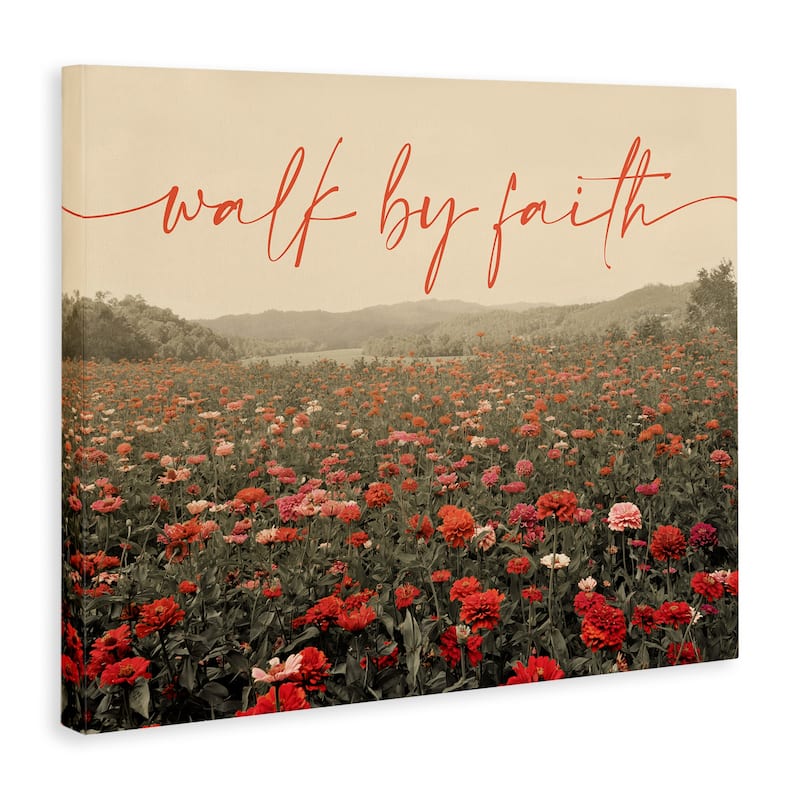 Stupell Walk By Faith Garden Canvas Wall Art Design By GAIL PECK