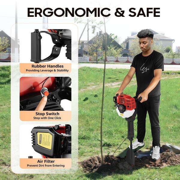 52CC 2 Stroke Garden Tree Digger Gas Powered - Bed Bath & Beyond