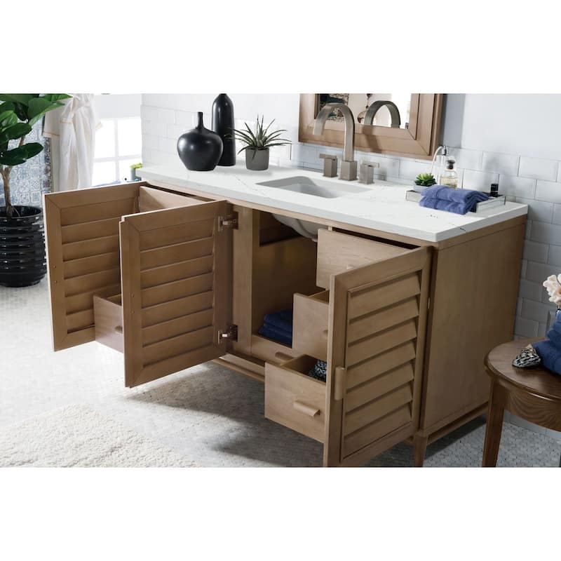James Martin Vanities 620-V60S-3ENC Portland 60" Free Standing Single
