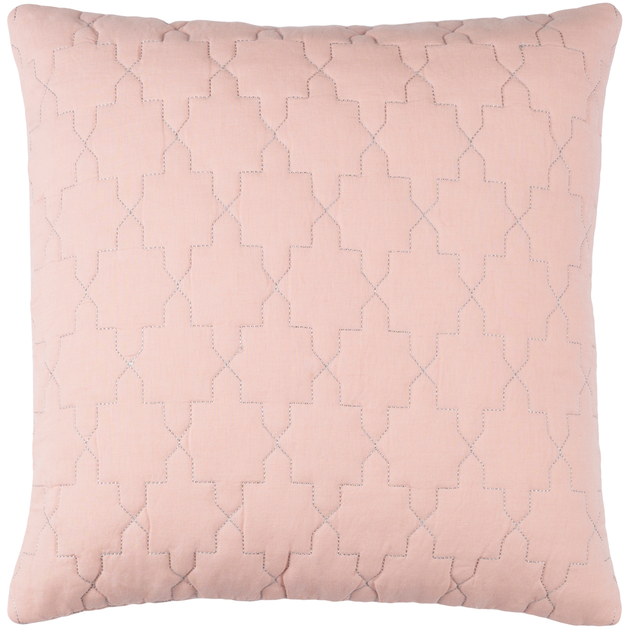 Decorative Wigan Peach 18-inch Throw Pillow Cover
