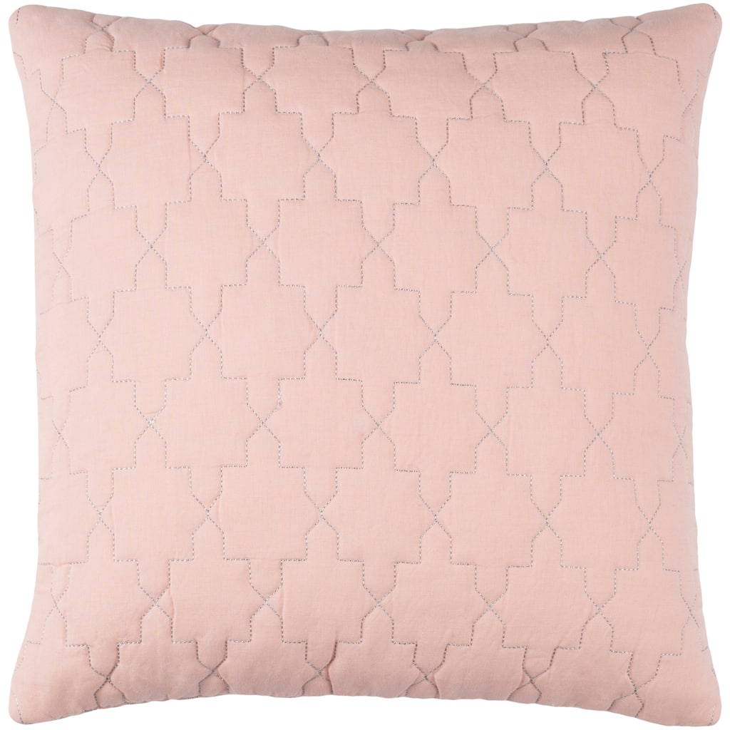 Decorative Wigan Peach 20-inch Throw Pillow Cover
