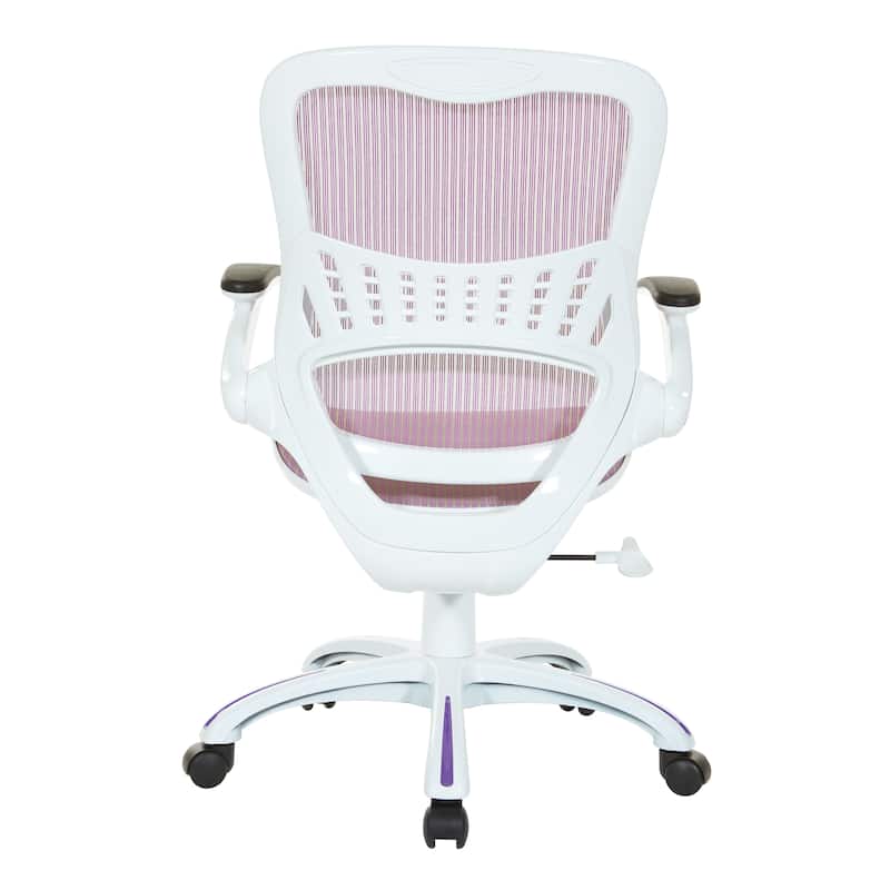 Riley Office Chair with White Mesh Seat and Back