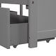 preview thumbnail 20 of 22, 3 IN 1 L-shaped Platform Bed with Trundle and Drawers Linked with built-in desk