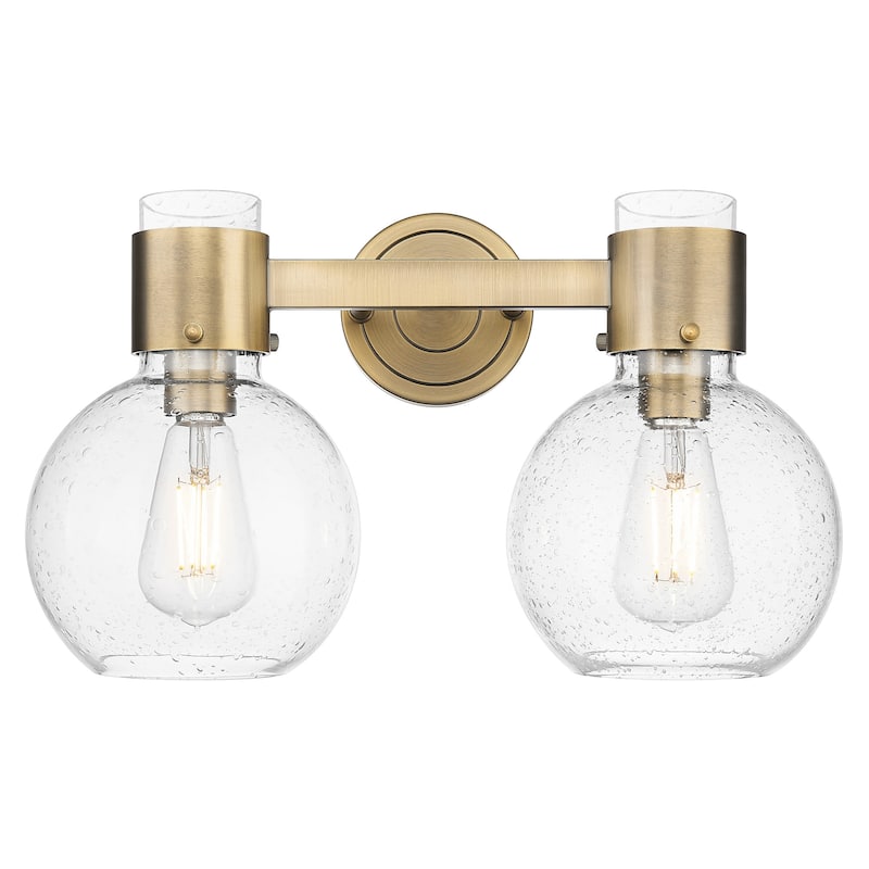 Innovations Lighting 464-2W-G464B-7SDY Lawton Sphere 2 Light 16" Wide - Brushed Brass