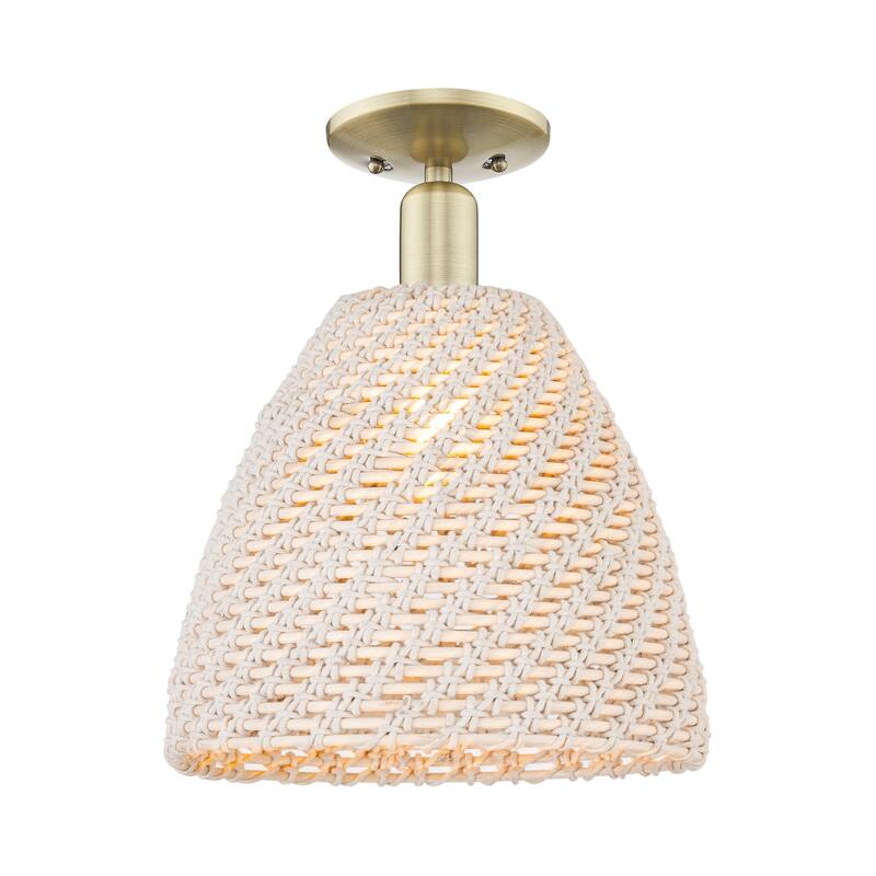 Innovations Lighting Downtown Urban - Natural Ballston Dome - 1 Light 12" Semi-Flush Mount Light