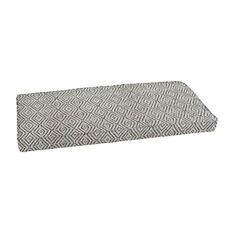 Sorra Home Sunbrella Canvas Indoor/Outdoor Corded Bench Cushion