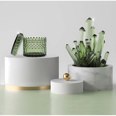 Green Bathroom Accessory Set