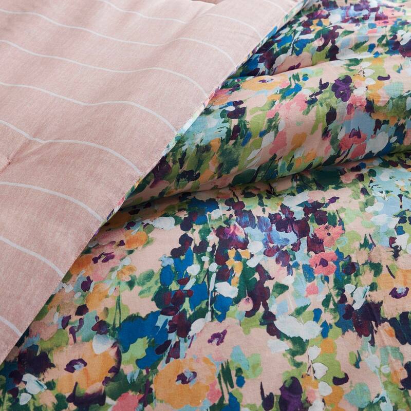 GDF Studio - Maribelle 8-Piece Floral Cotton Comforter Set