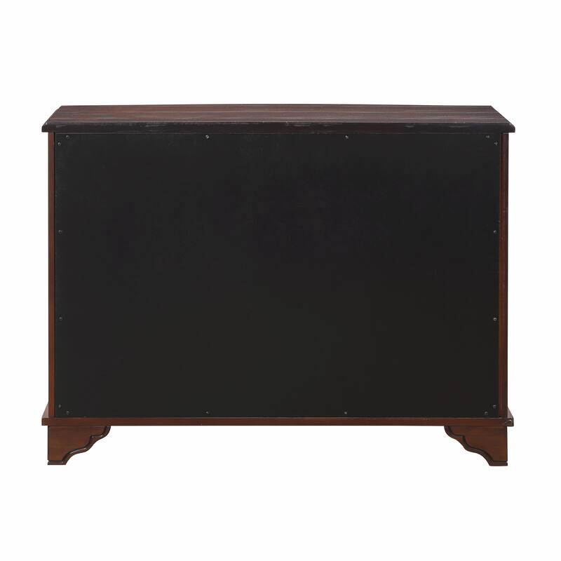 40" Retro Console Table with Adjustable Storage Shelf
