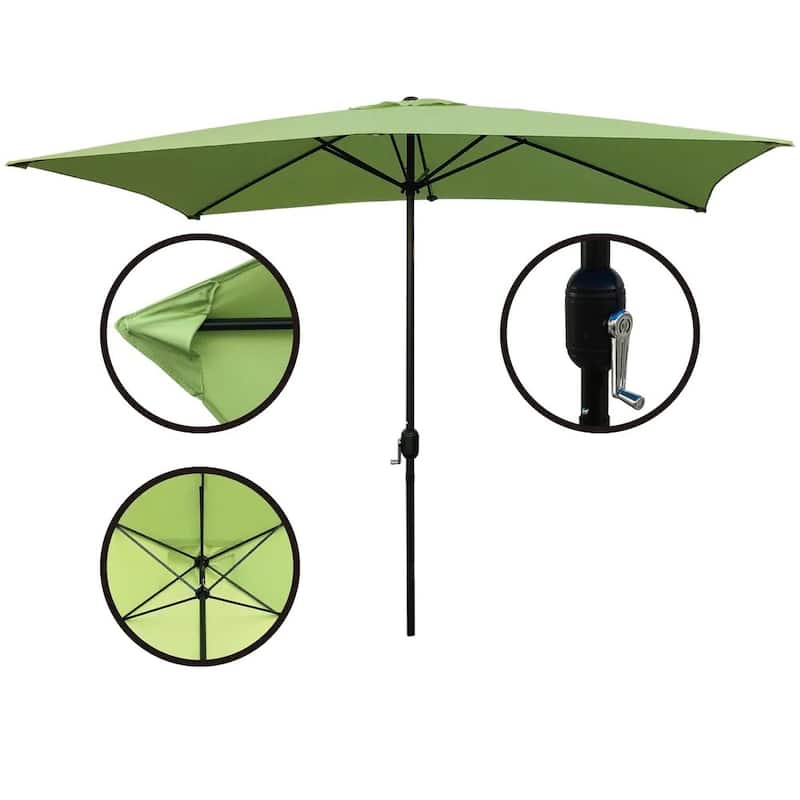 Davee Furniture 10' x 6.5' Rectangular Market Umbrella