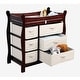 preview thumbnail 23 of 24, Sleigh Style Baby Changing Table with Six Baskets