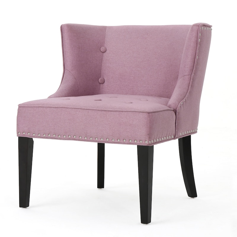 Lavender PUrple 28" Accent Chair with Waffle Stitching