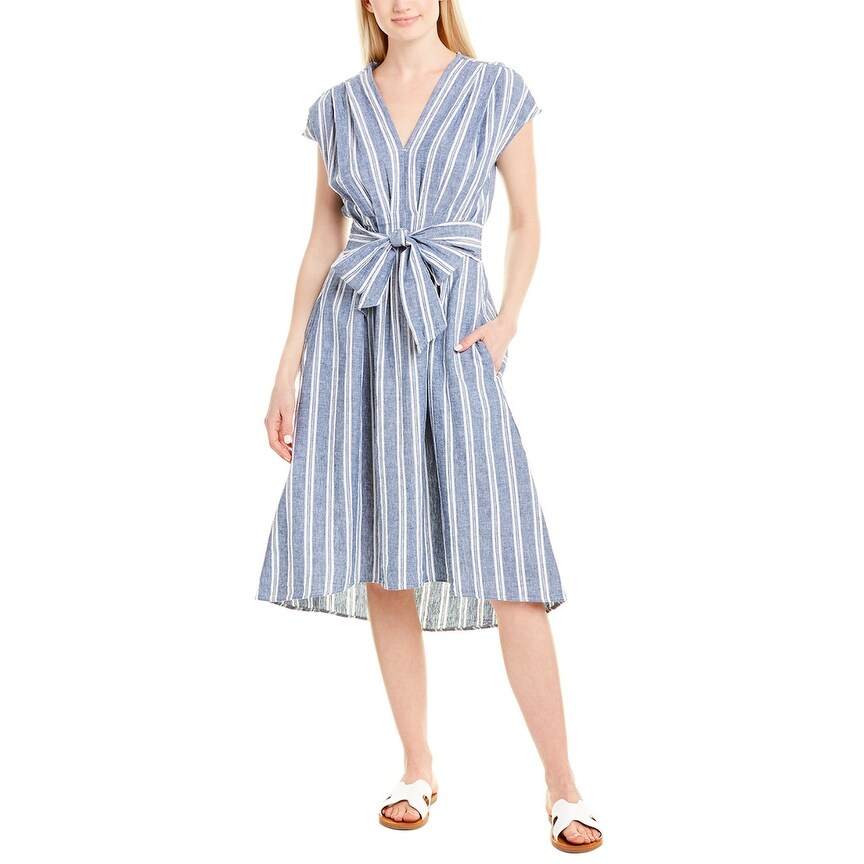 max studio linen dress