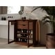 preview thumbnail 35 of 47, Palace Imports 100% Solid Wood Short Clear Glass Bathroom Storage Cabinet with 2 Drawers, 32" W x 35.75" H