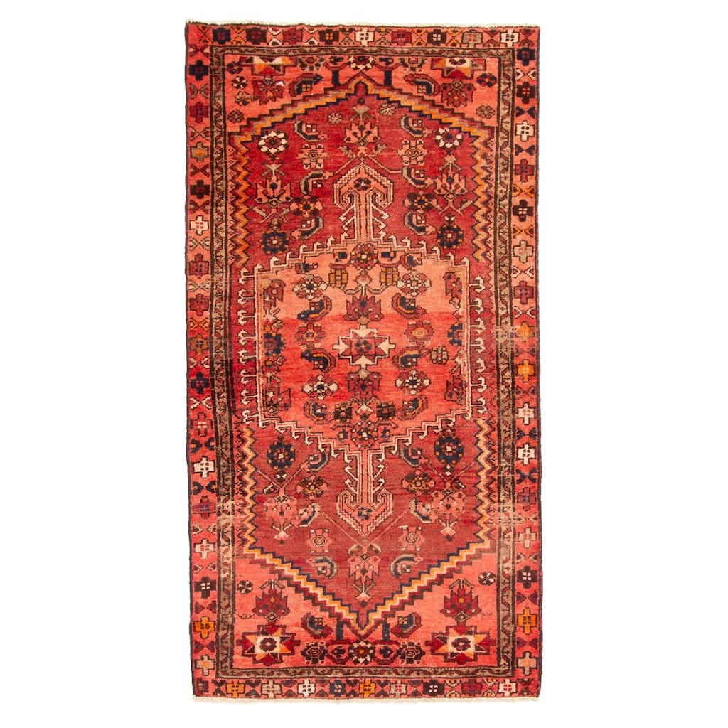 ECARPETGALLERY Hand-knotted Andelz Red Wool Rug - 3'2 x 6'2