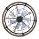 preview thumbnail 107 of 105, Caged Ceiling Fan with Light and Remote, 11.8–28 Inch Low Profile Fandelier, 6-Speed Quiet DC Motor, Black/Satin Nickel