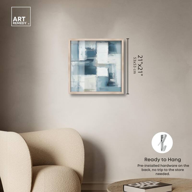Deconstructed Blue I Shadowbox by Art Remedy
