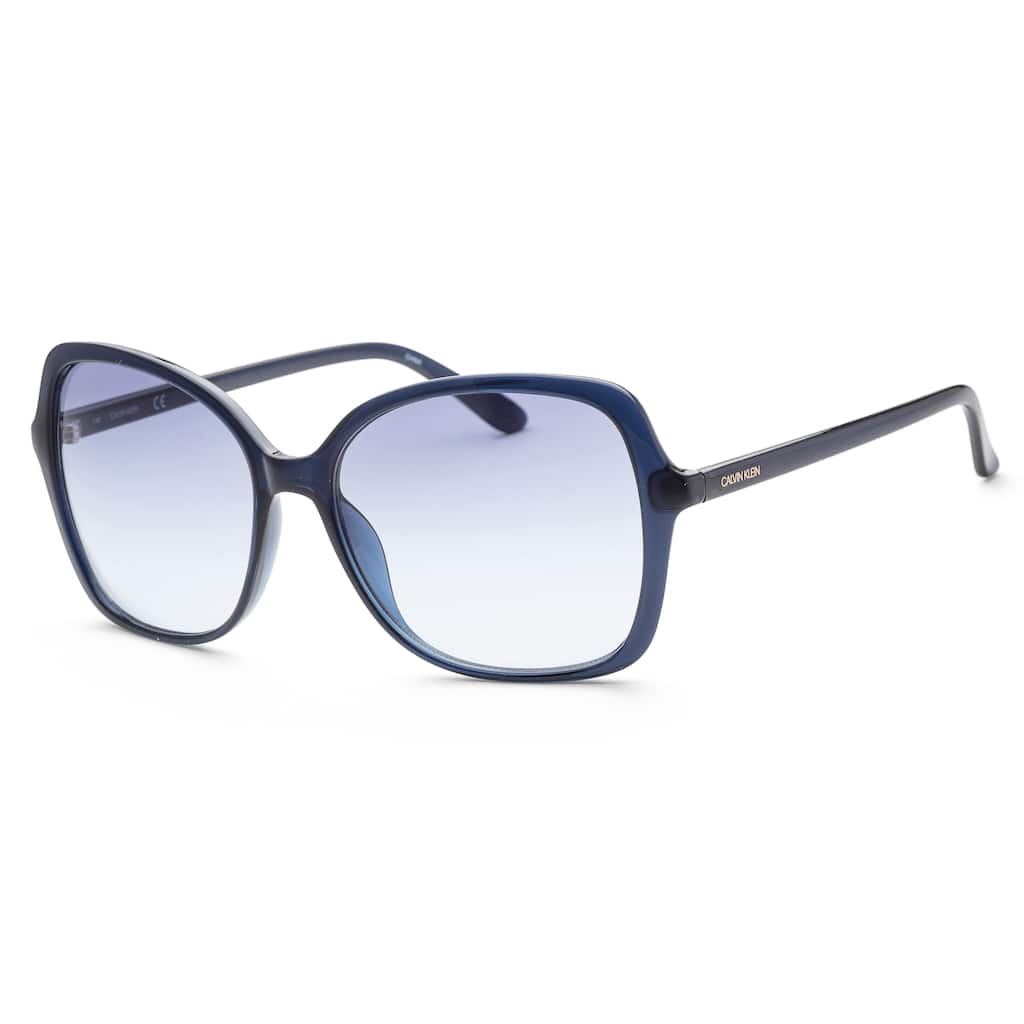 Calvin Klein Women's 57mm Milky Navy Sunglasses